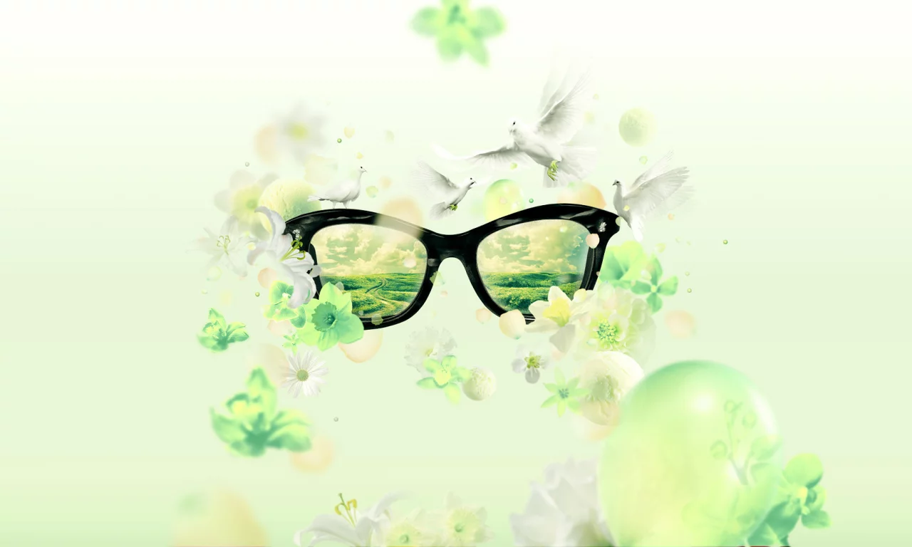 spring fever, зеленая, очки