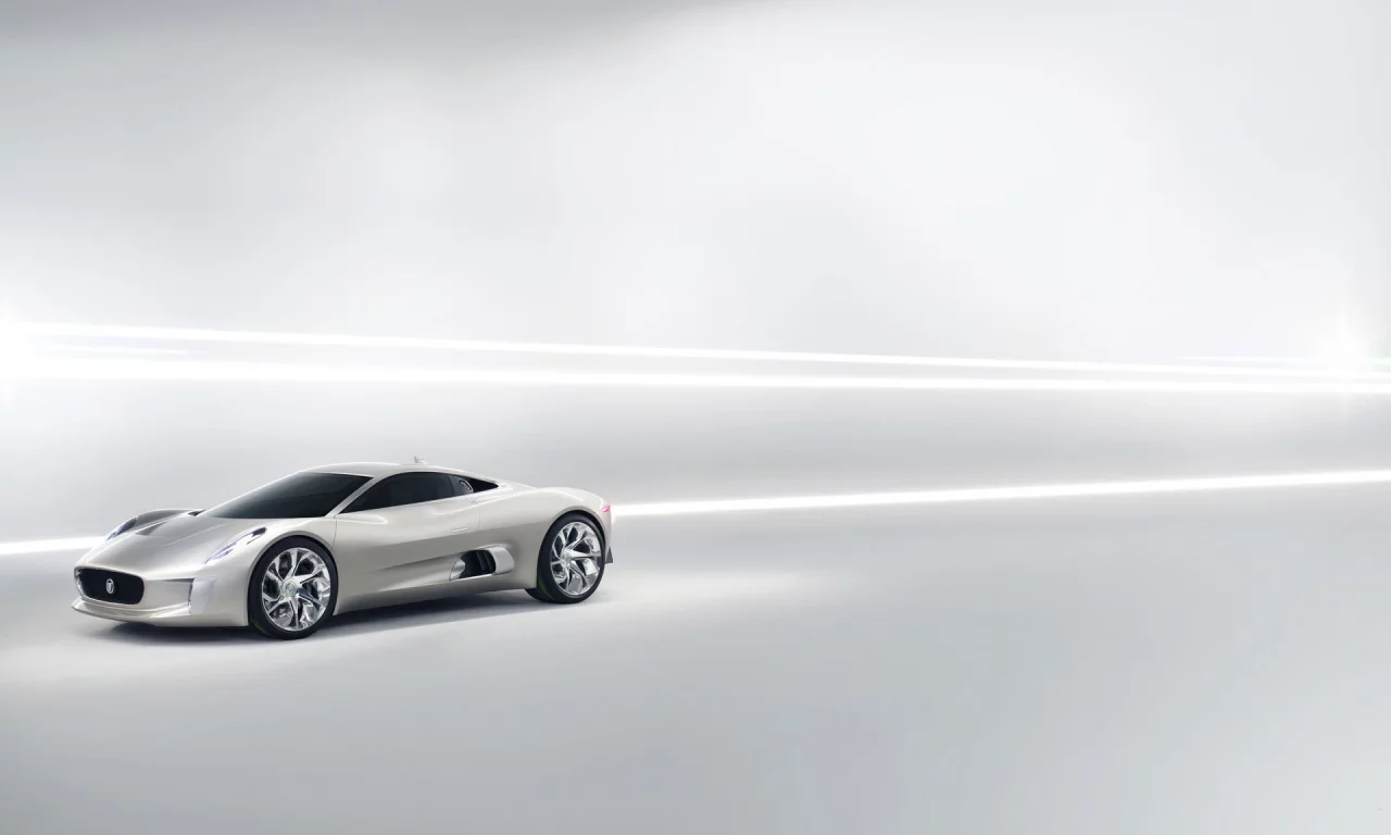 белый, jaguar, c-xf