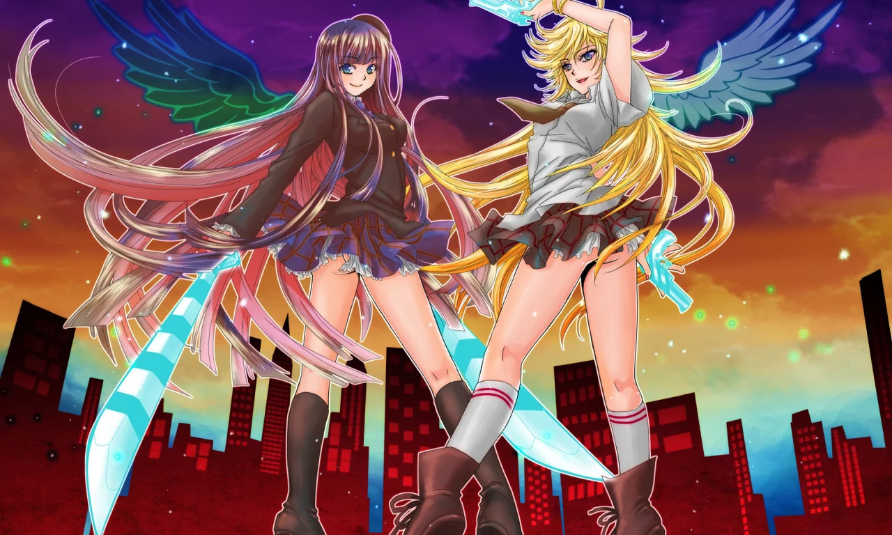 стокинг, панти, panty & stocking with garterbelt
