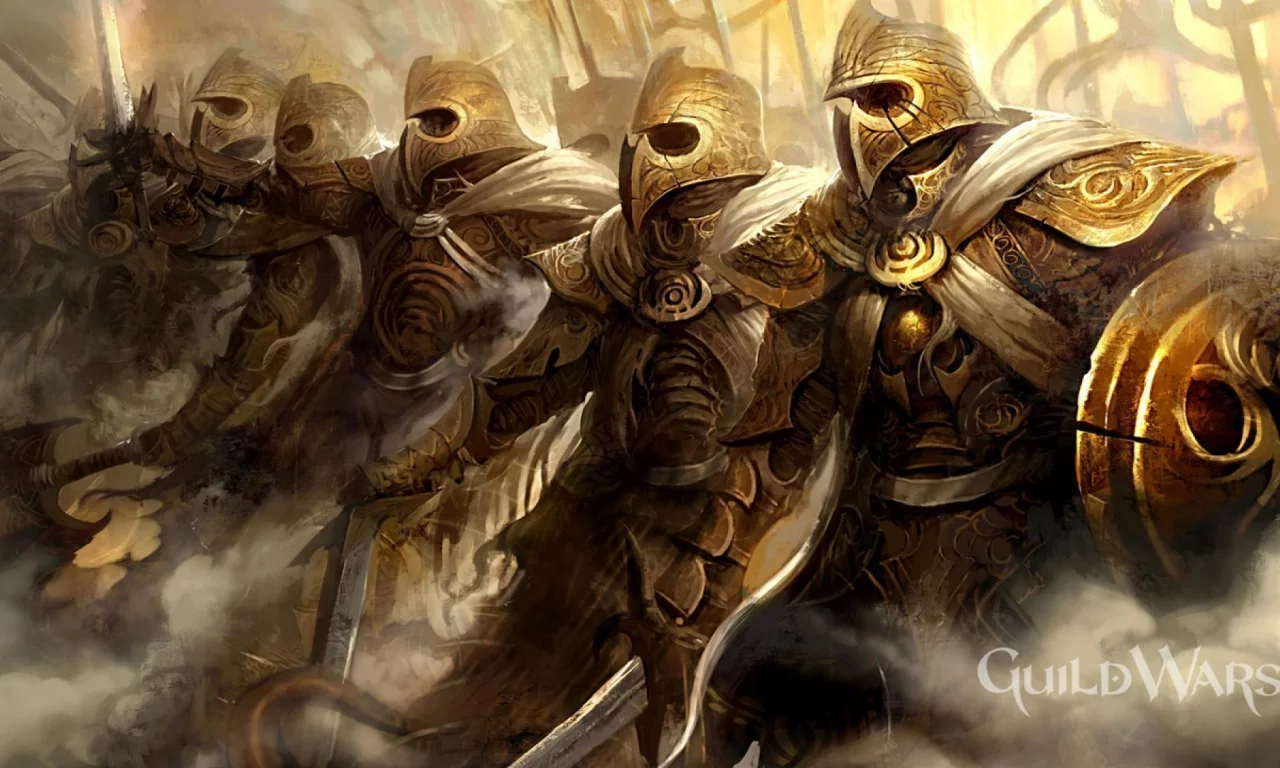 игра, доспехи, guild wars, воины