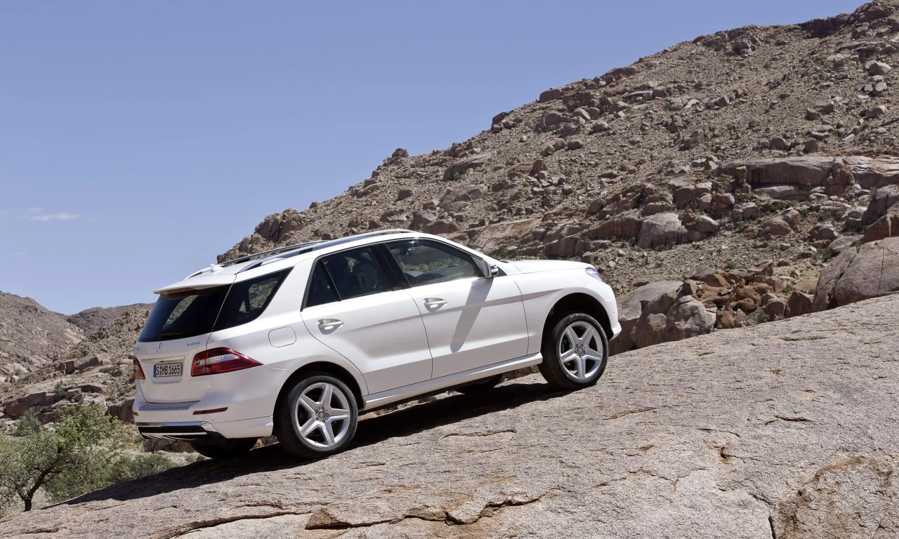камни, car, 3000x2000, rocks, небо, sky, машина, mercedes-benz m-class 2012