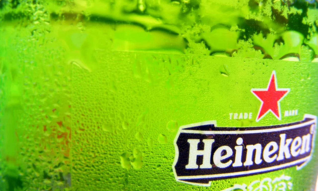 green, beer, hineken