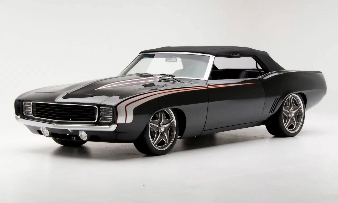 черный, camaro, 1969, chevrolet, камаро