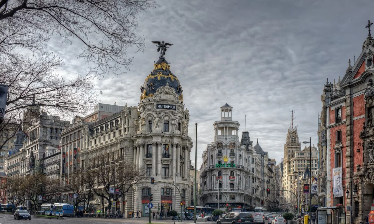 spain, автомобили, столица, здания, madrid