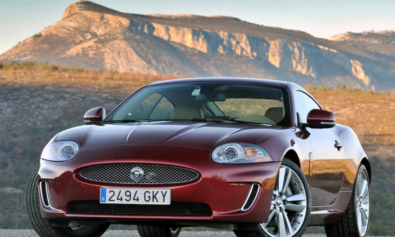jaguar, xk, горы, coupe