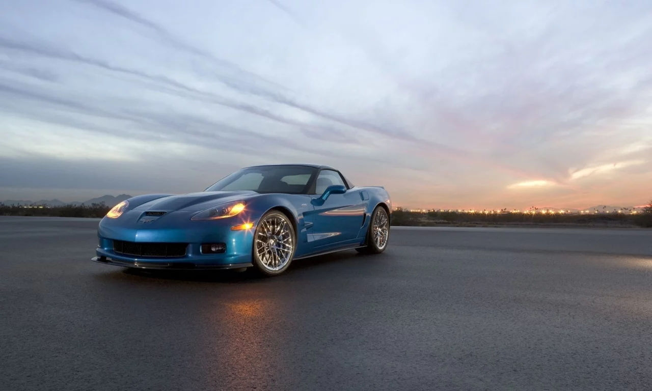 асфальт, car, город, chevrolet, auto, corvette
