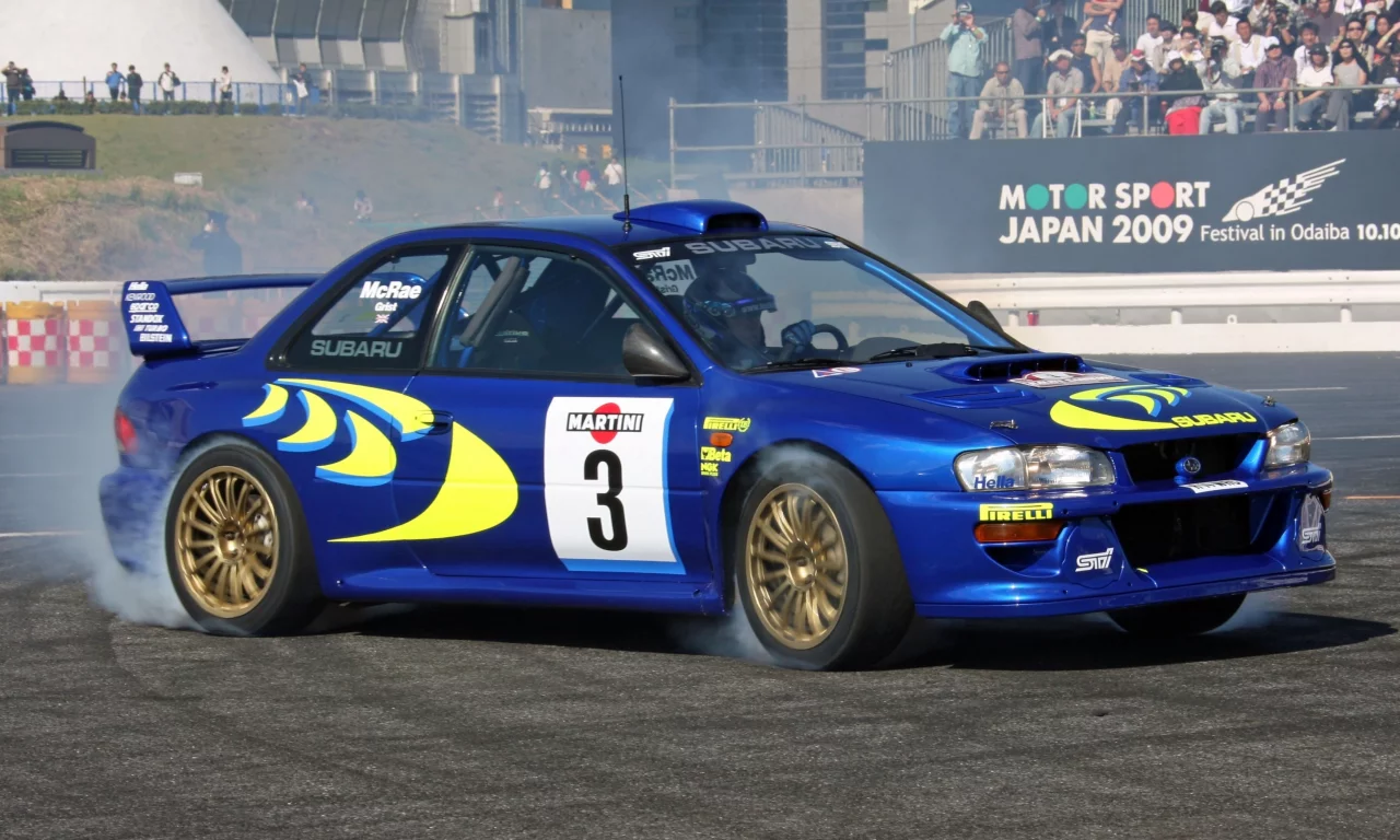 speed, blue, subaru, скорость, drift, дорога, поворот