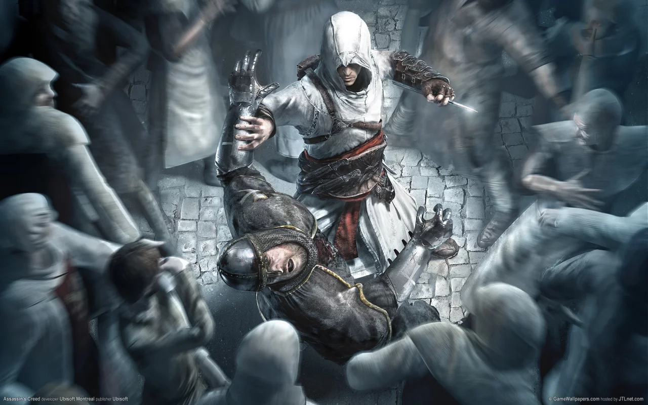 creed, альтаир, убийство, кинжал, game, assasins, wallpaper