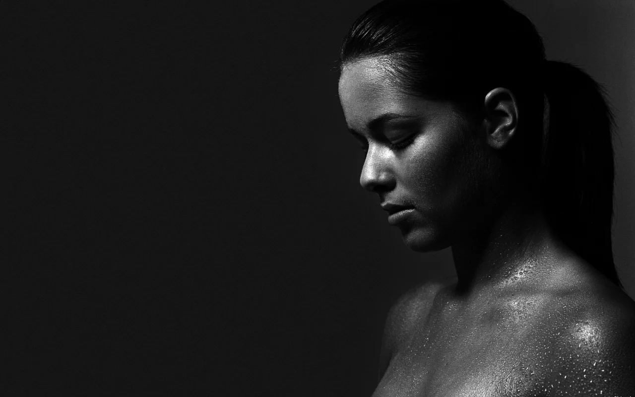 чб, теннисистка, ana ivanovic, капли