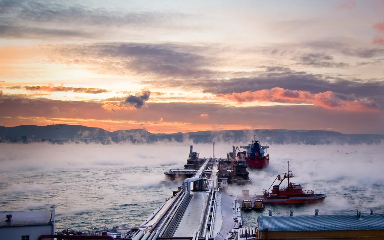 море, природа, зима