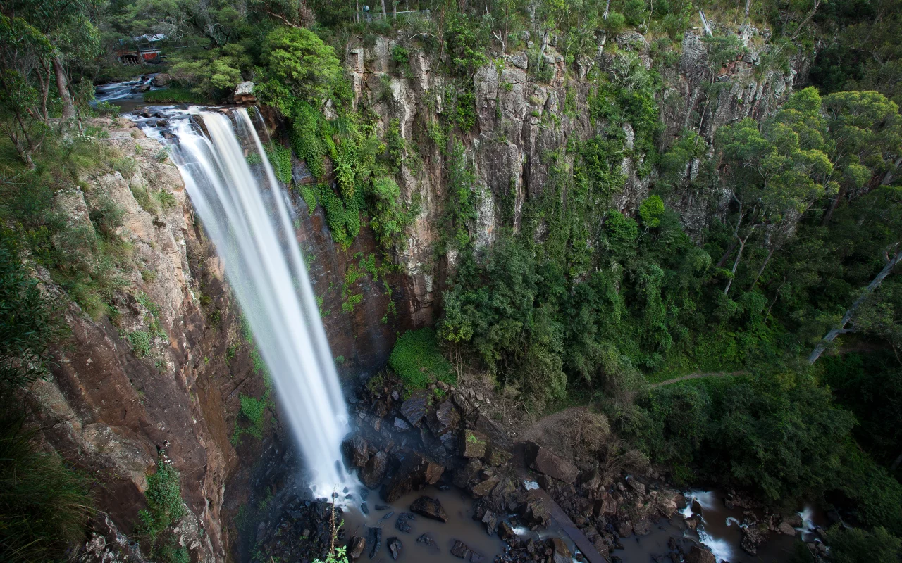trees, precipice, природа, водопад, камни, 2560x1600, waterfall, water, landscape, rocks, река, лес, зелень, вода, nature, деревья, пейзаж, greenery, forest, обрыв, river