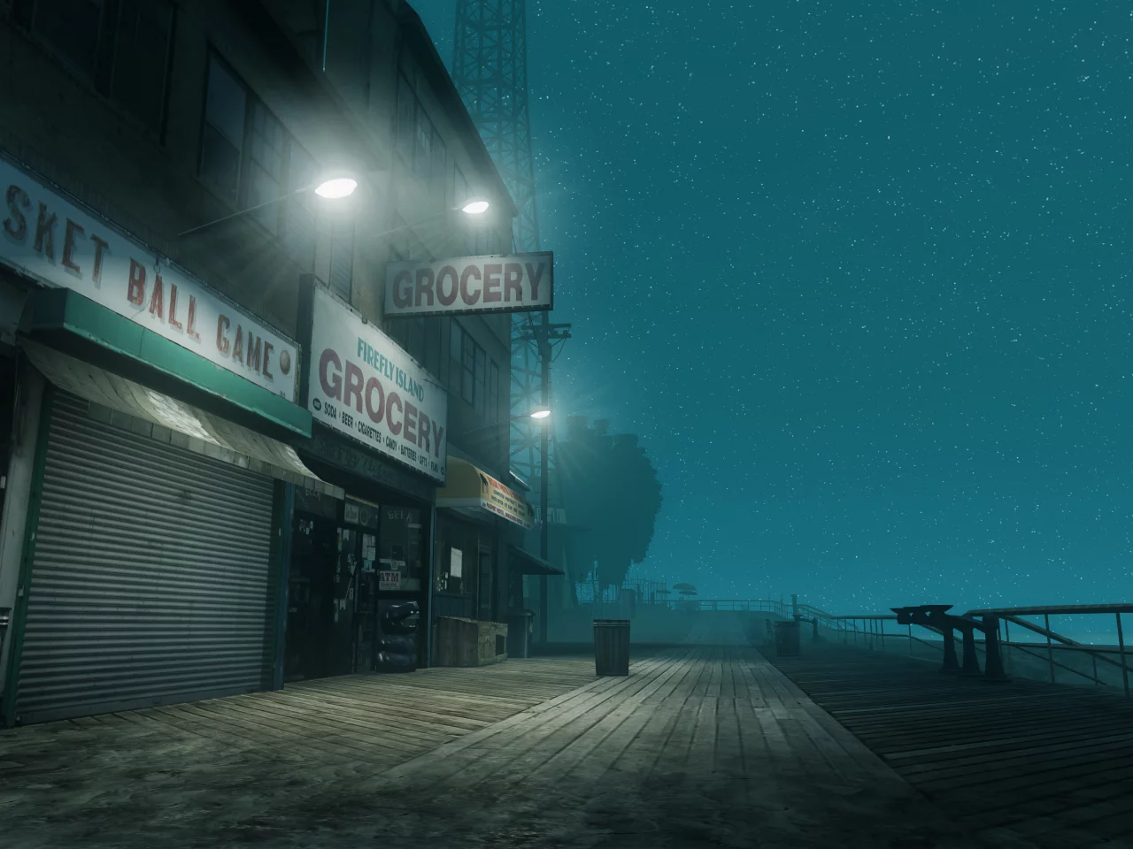 звезды, grand theft auto iv, ночь, пляж, парк, нью йорк, небо