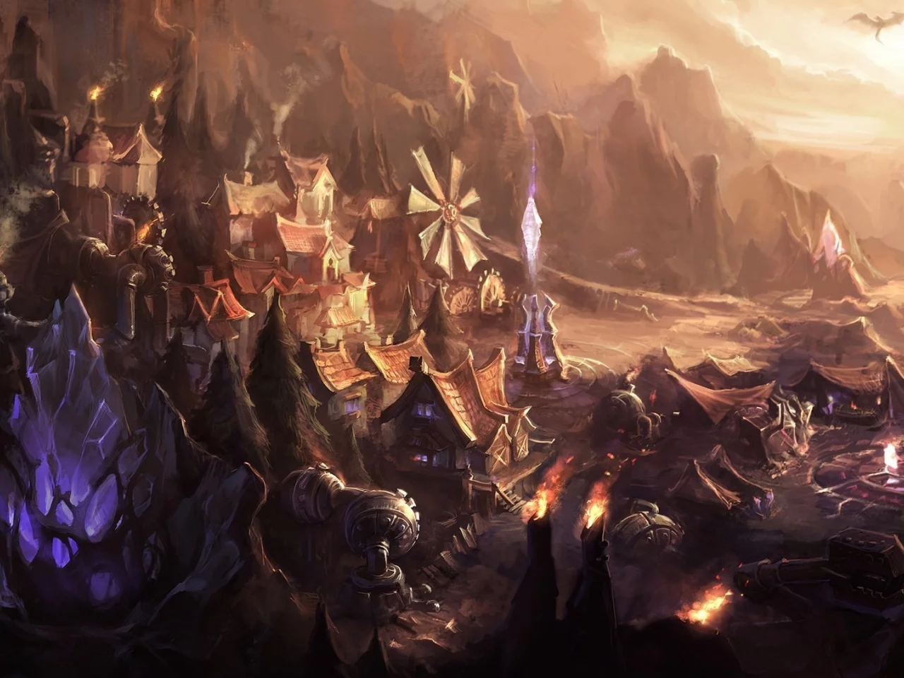 город, league of legends, dominion