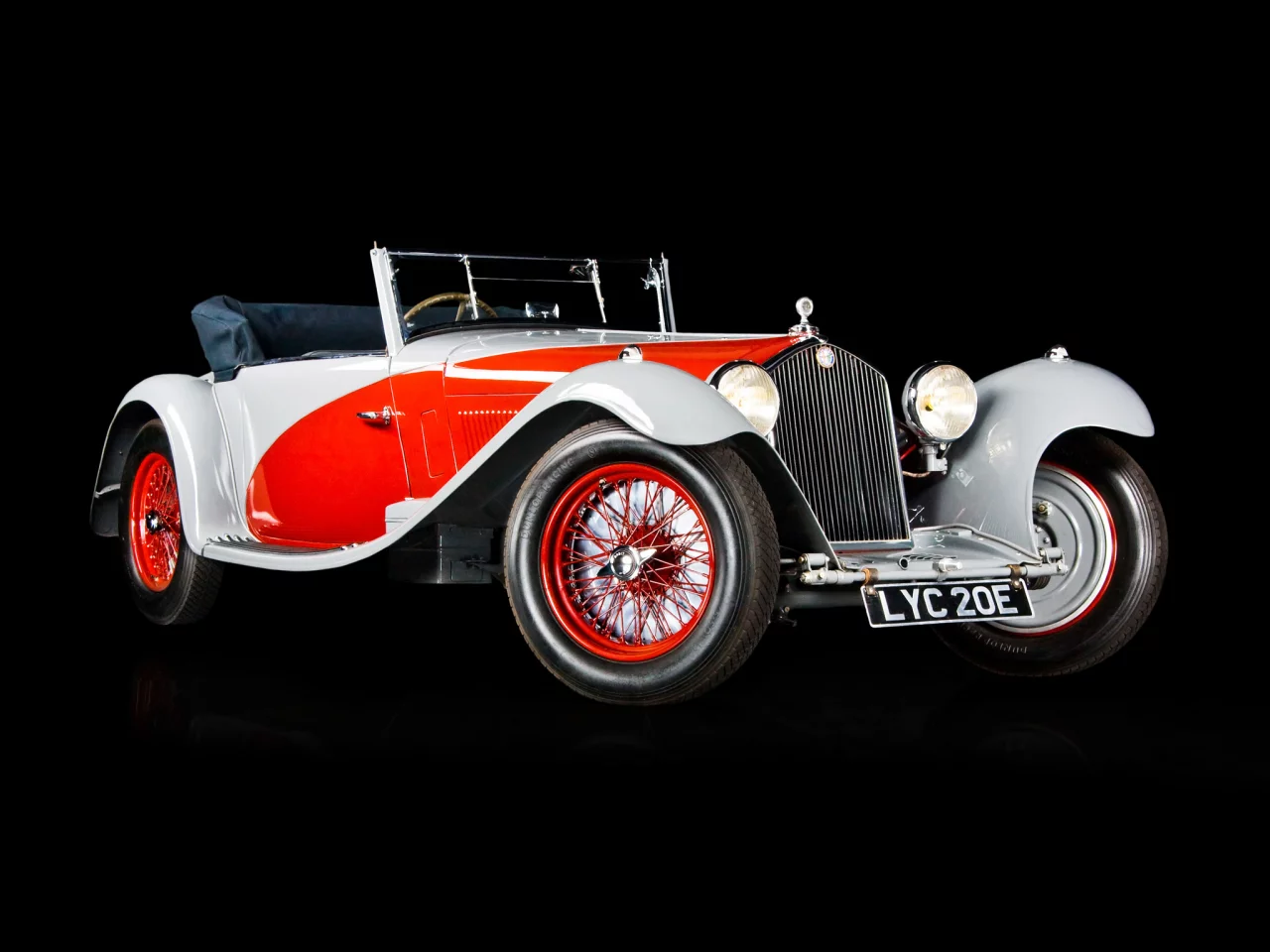 retro, 1933, white, alfa romeo, ретро, retro, red