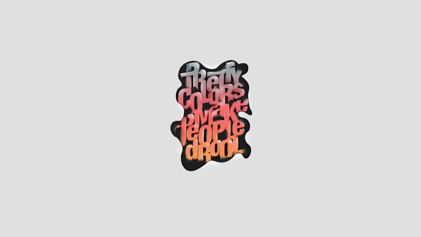 minimalism, pretty colors make people drool, надпись, краски, 2560x1600, стиль, colors, цвета, style, words, минимализм, lettering, слова