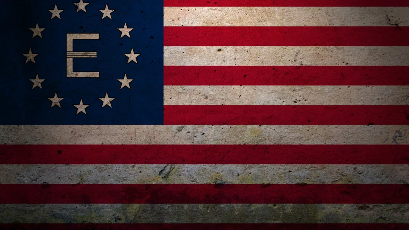 fallout, fallout 3, флаг, анклав, сша