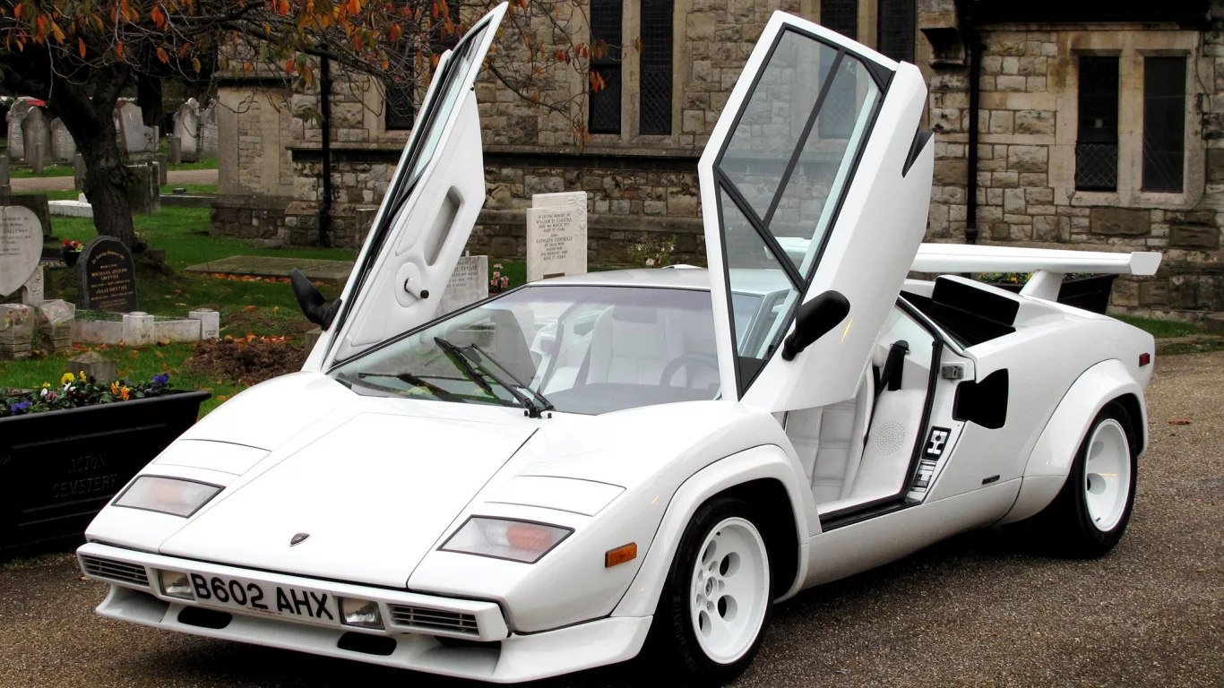 lamborghini, дом, countach p500 s, белый