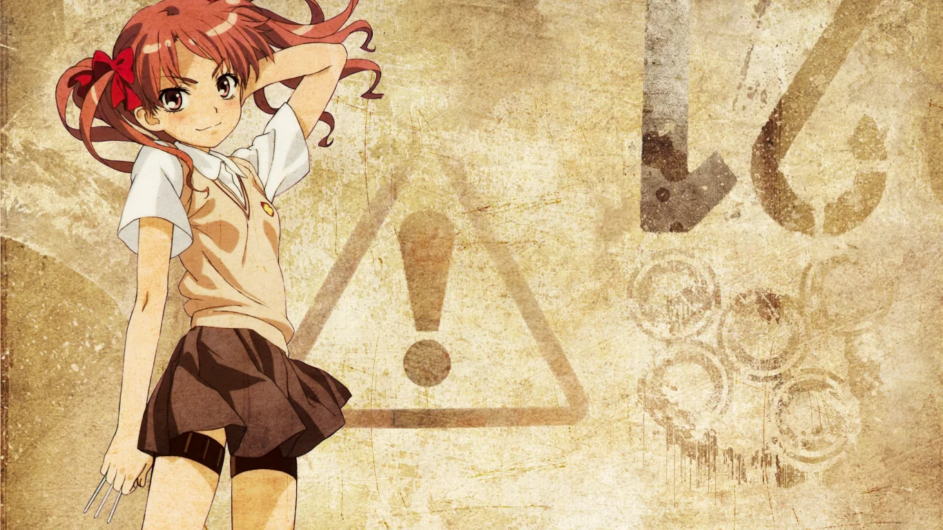 to aru kagaku no railgun, знак, аниме, сирай куроко