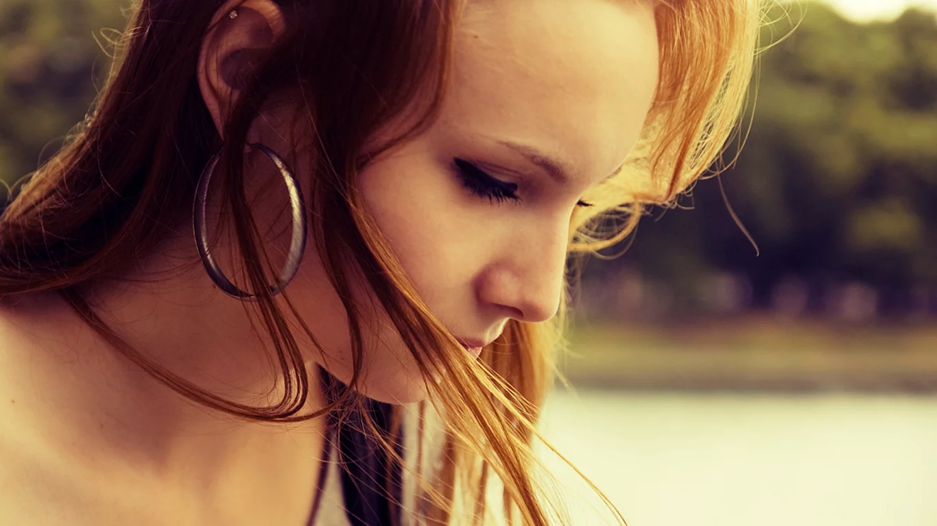 рыжая, девушка, красавица, глаза, girl