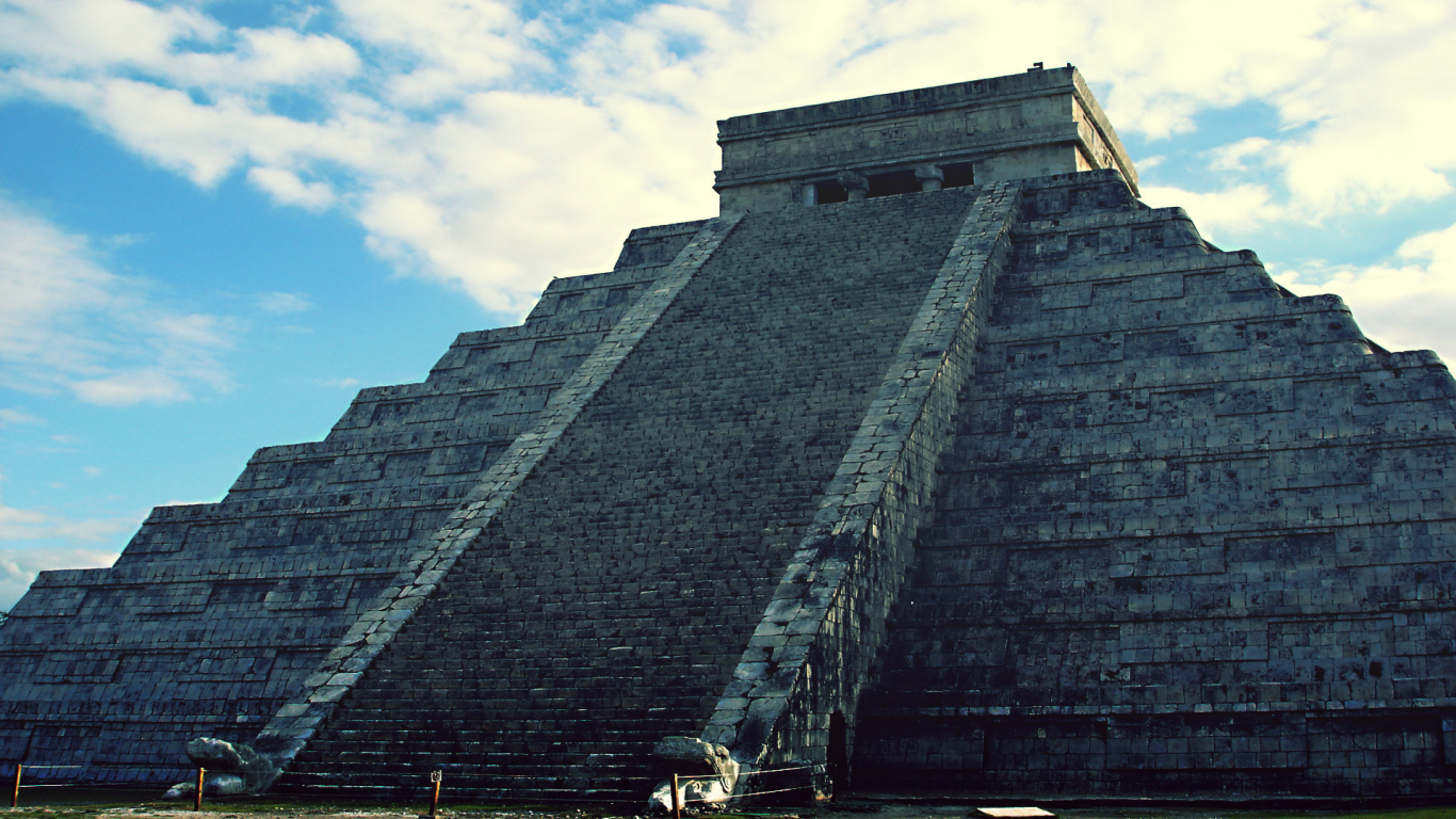 мексика, chichen itza, пирамида, майя