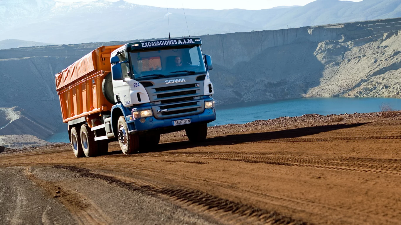p340, скандинавия, грузовик, автомобиль, scania, самосвал