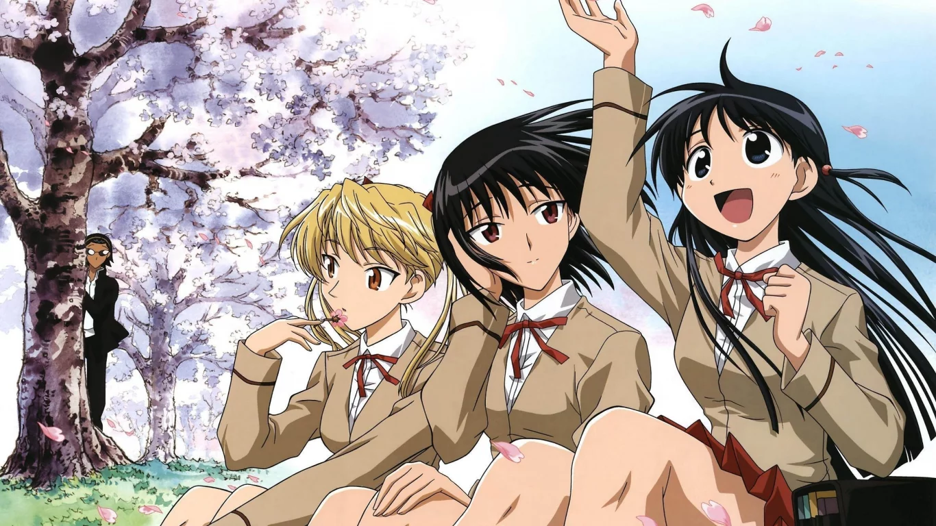 сакура, harima kenji, school rumble, школьницы, tsukamoto tenma, sawachika eri, девушки