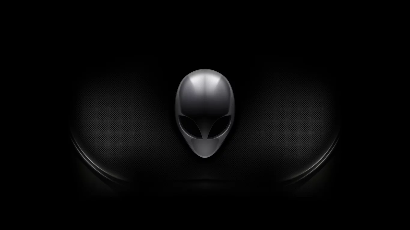 alienware, фон, инопланетянин, темно