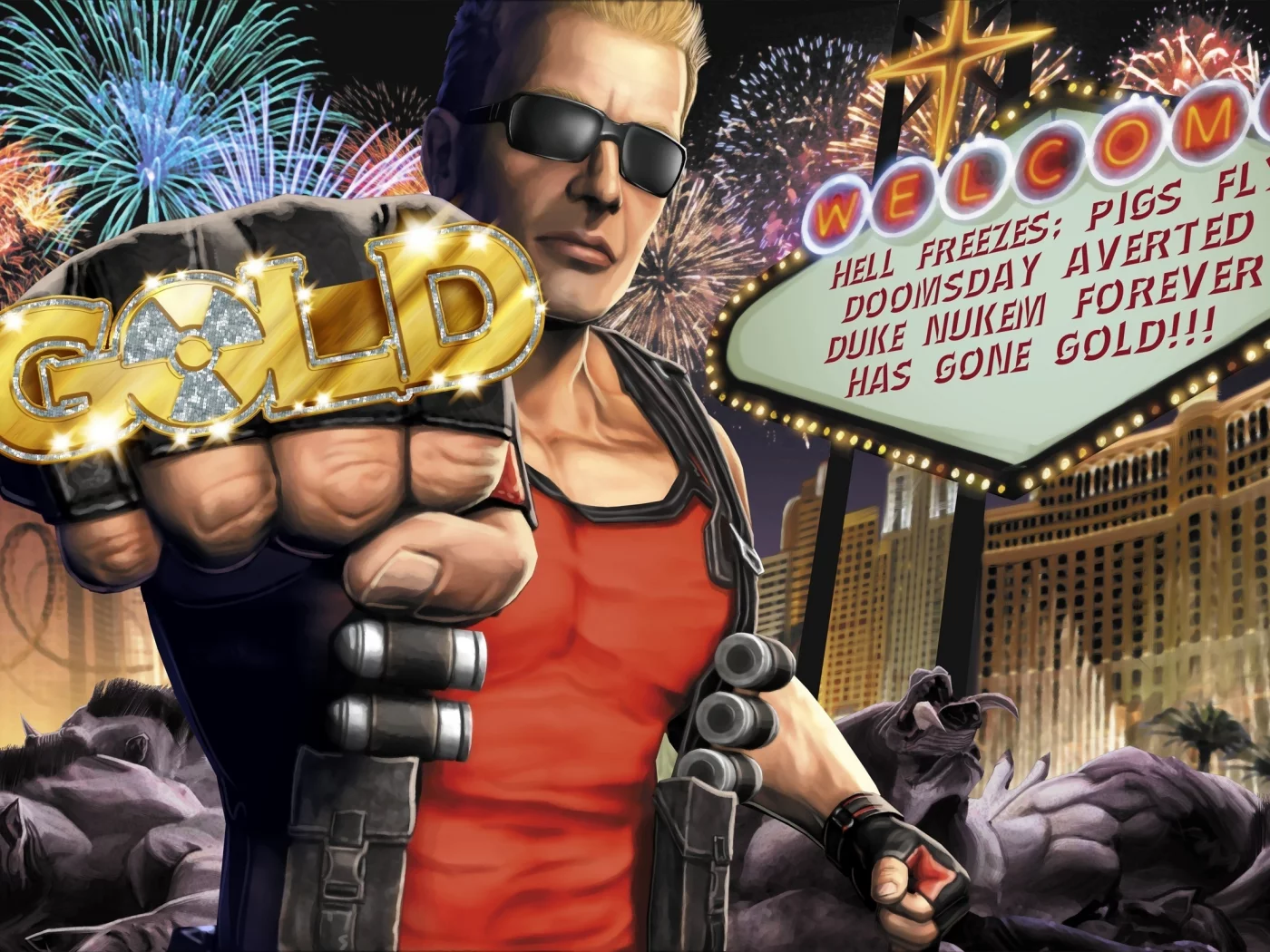 nukem, las vegas, кабаны, печатка, duke