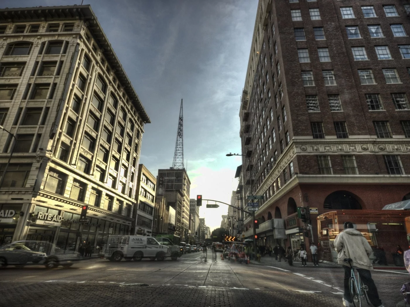 usa, ca, la, калифорния, downtown, los angeles, лос-анджелес, cars