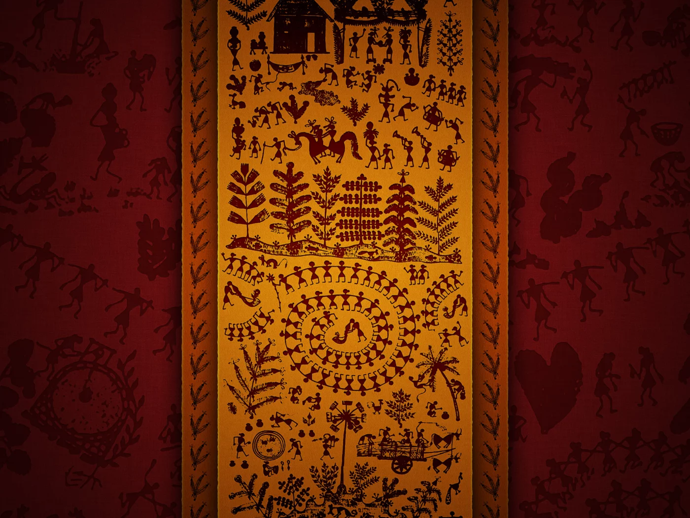 yellow, people, red