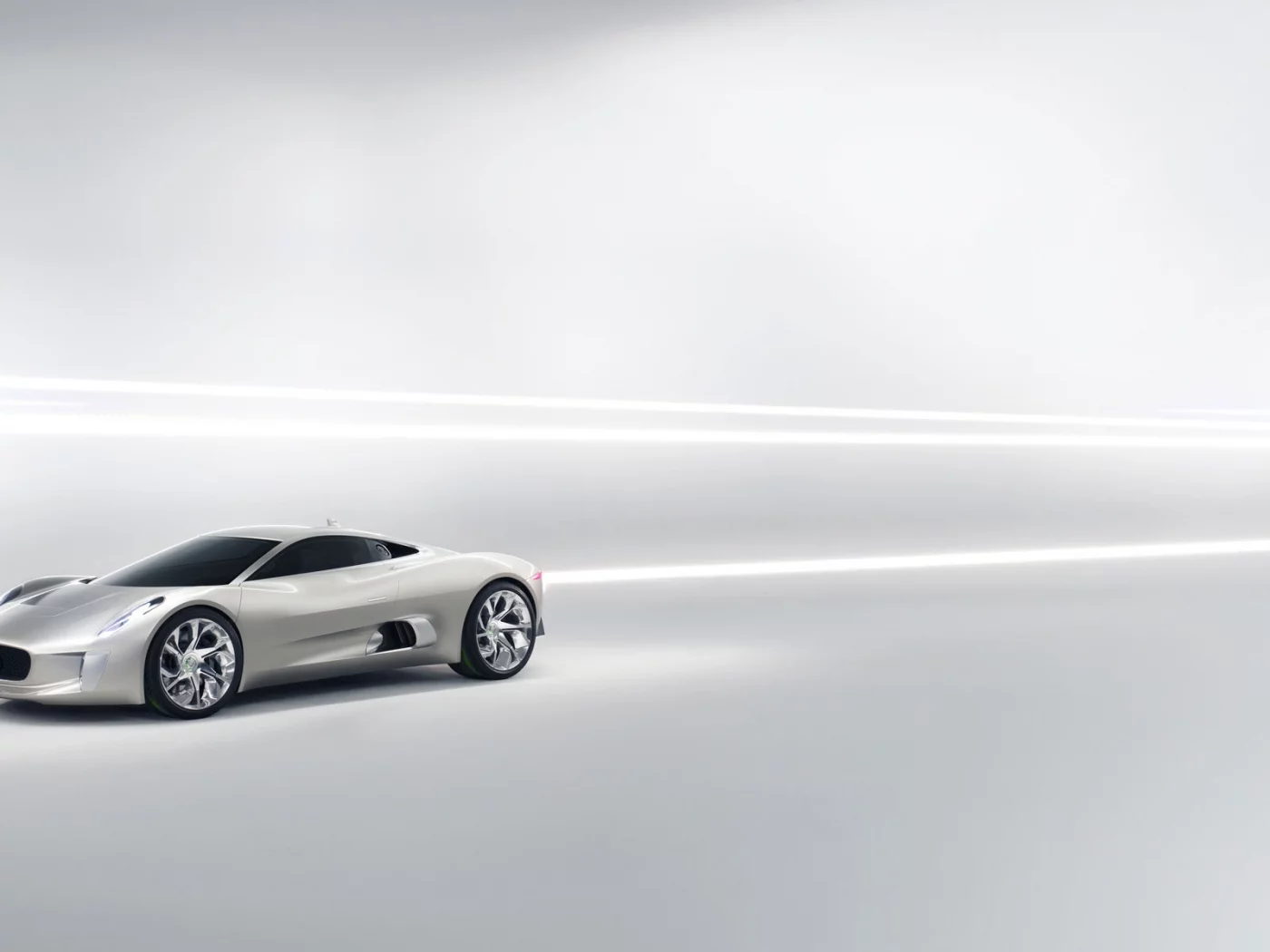 белый, jaguar, c-xf