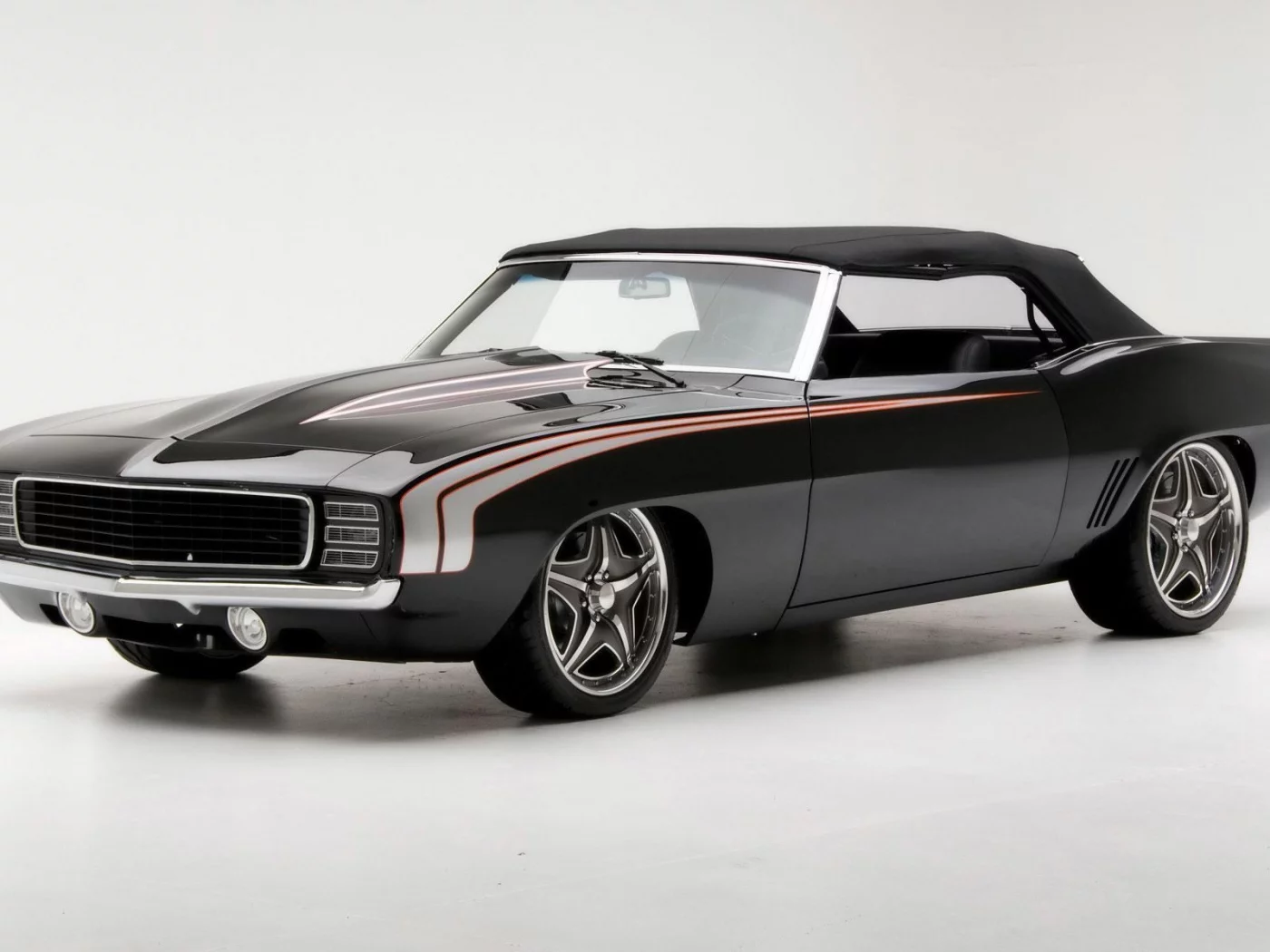 черный, camaro, 1969, chevrolet, камаро