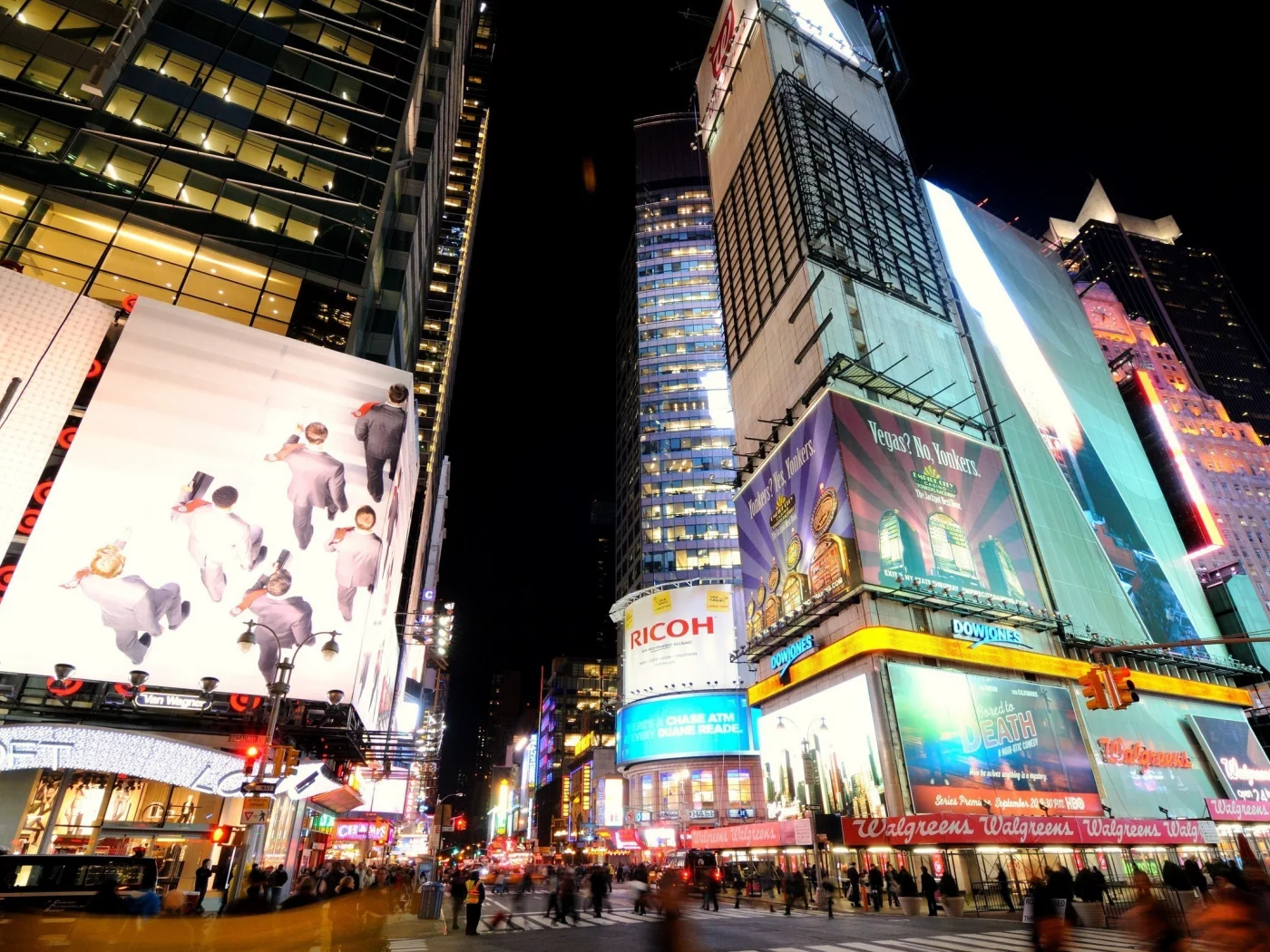 ночь, улица, new york, nyc, нью-йорк, night