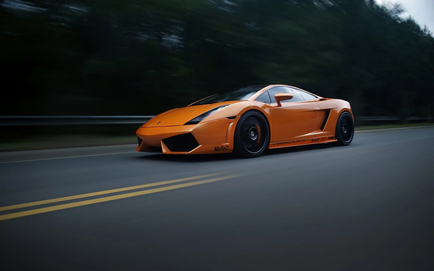 асфальт, gallardo, размытость, скорость