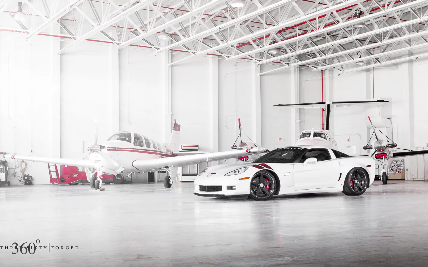 z06, корвет, передняя часть, шевроле, corvette, chevrolet, 360 three sixty forged, ангар, white