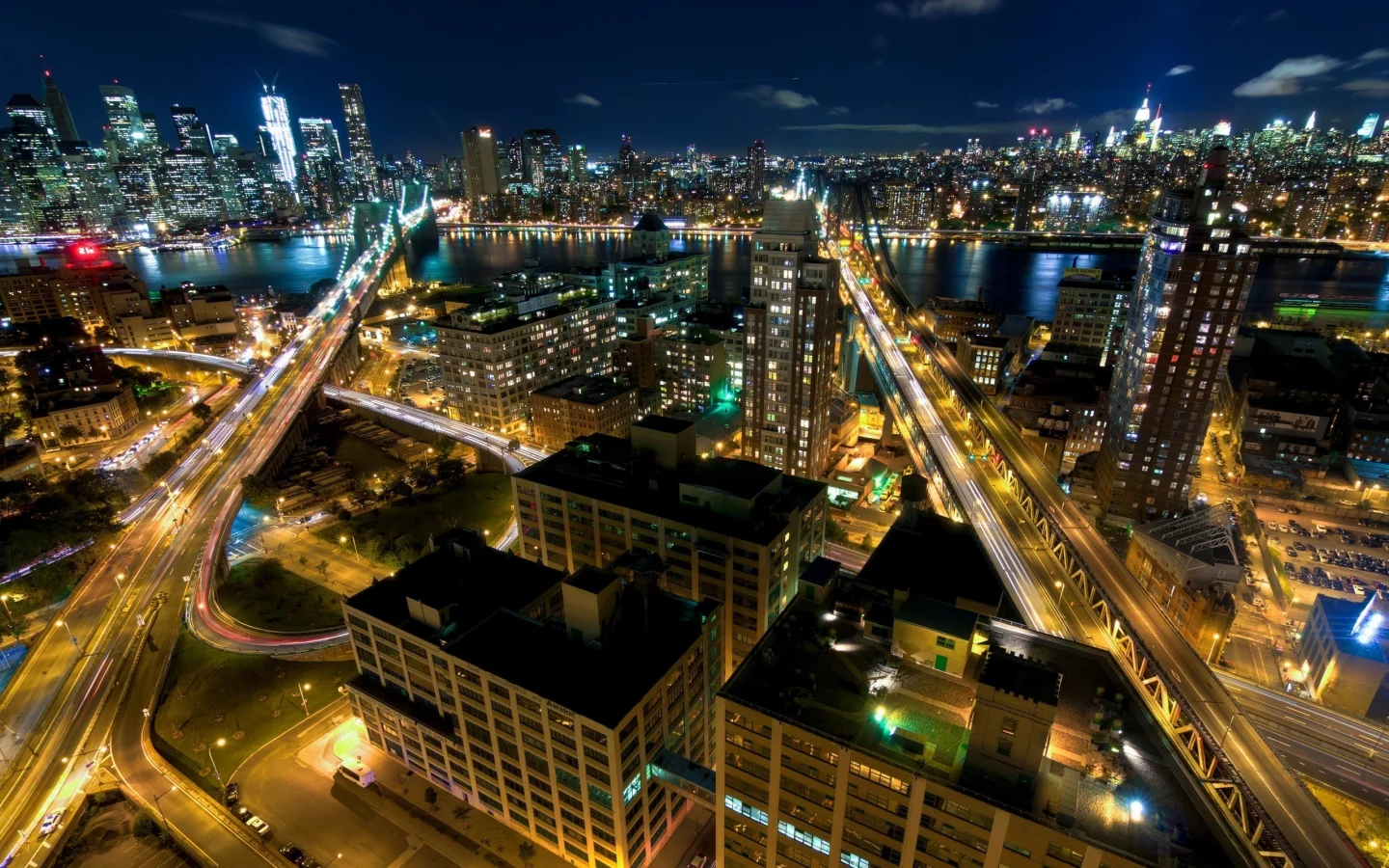 usa, manhattan, new york, lights, street, nyc, нью-йорк, ночь, building, огни