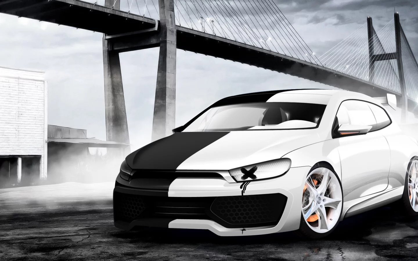 scirocco, vw, two faces