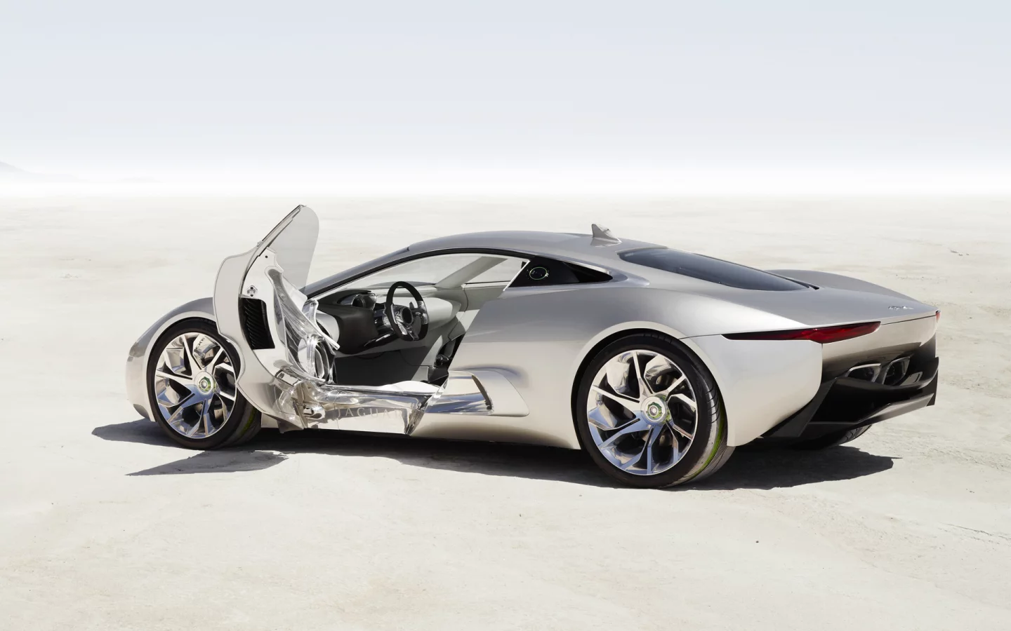 jaguar cx-75, пустыня, cx-75, ягуар, jaguar