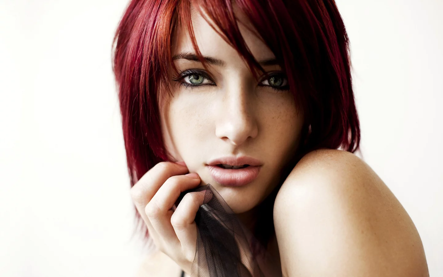 красные, лицо, волосы, девушка, взгляд, susan coffey