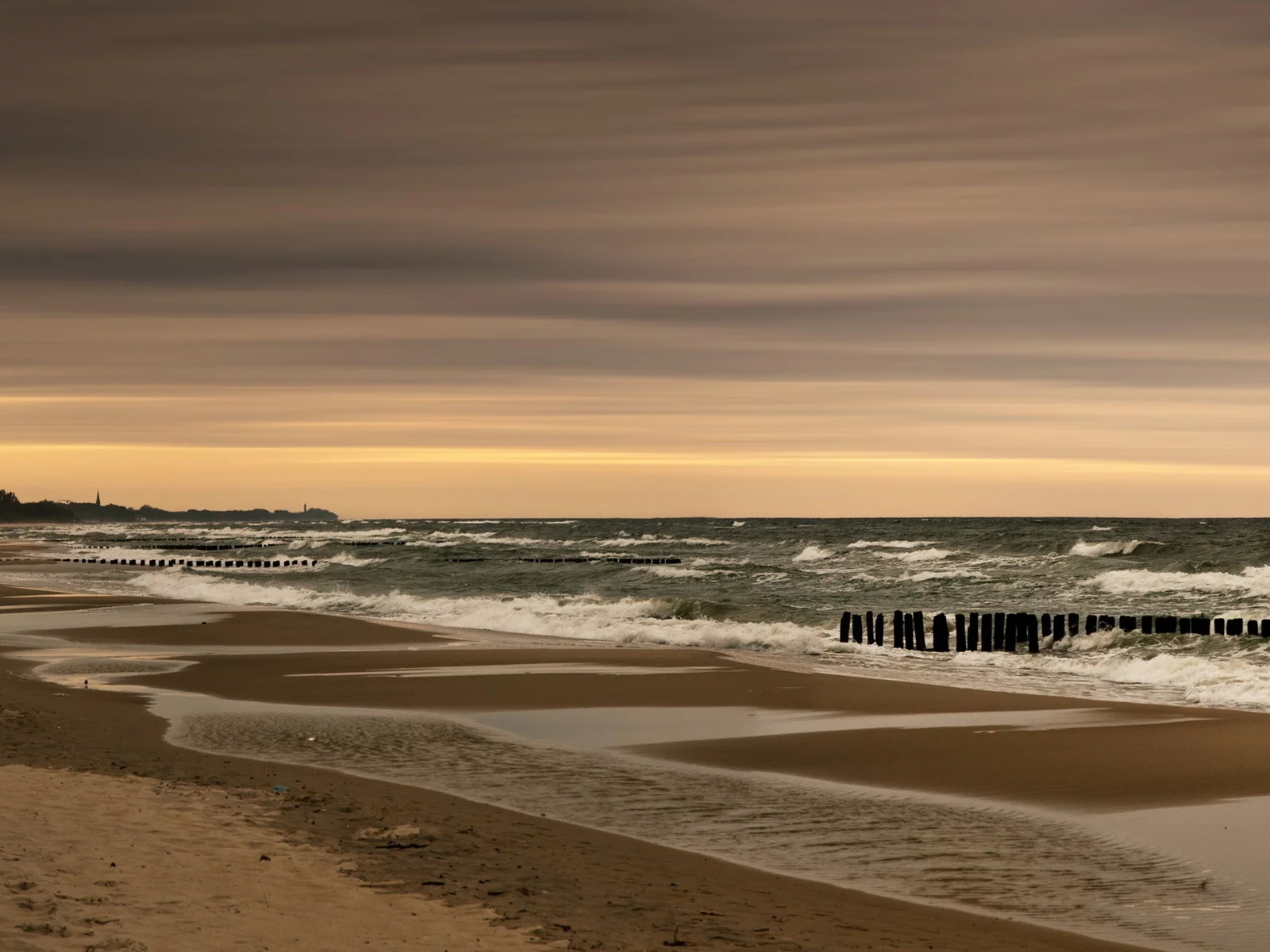 пейзаж, небо, море