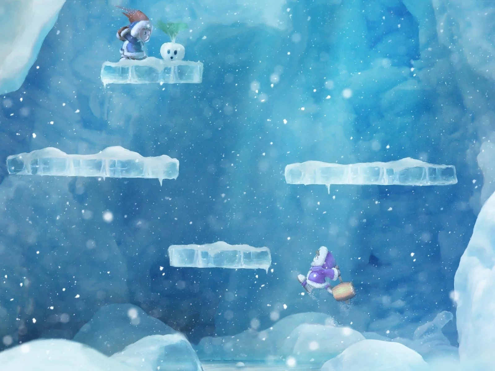 game, ice, climber