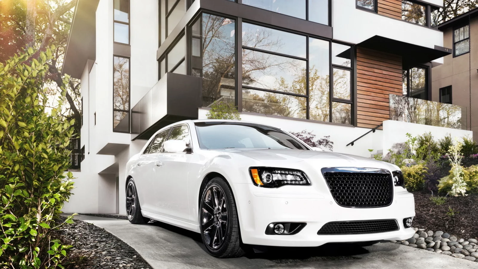 белый, дом, 300, srt8, chrysler, автомобиль, крайслер