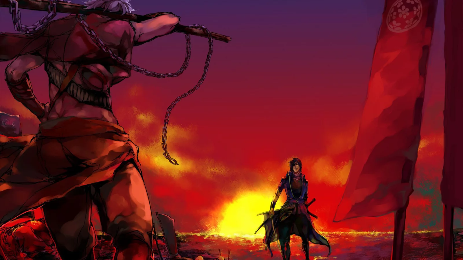 sengoku basara, война, самураи, бой