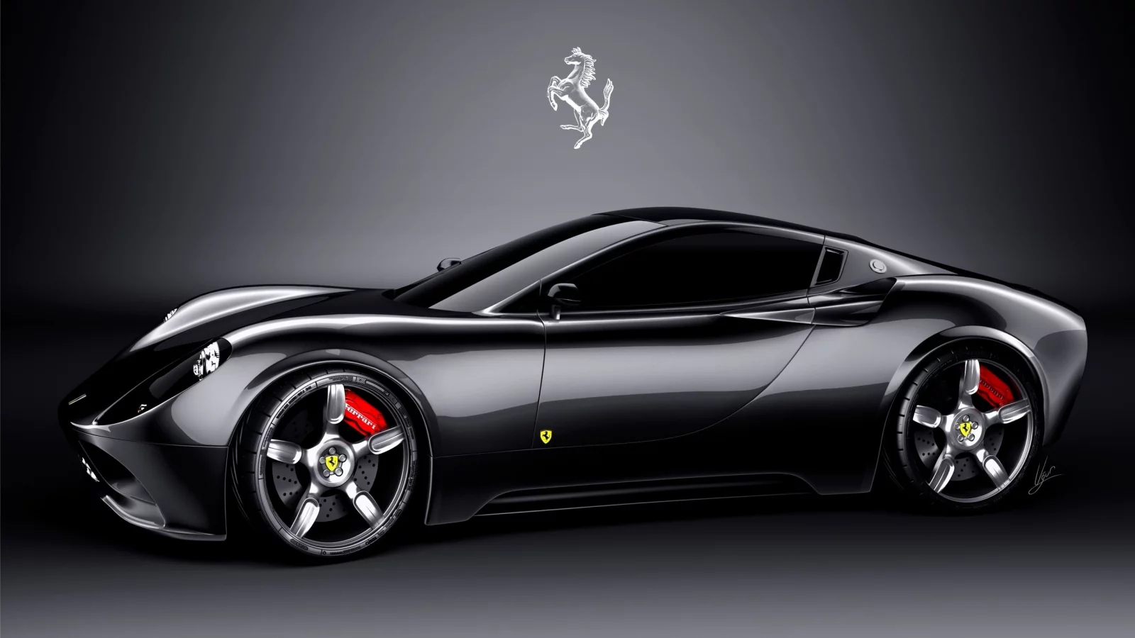 ferrari, dino, studio shot
