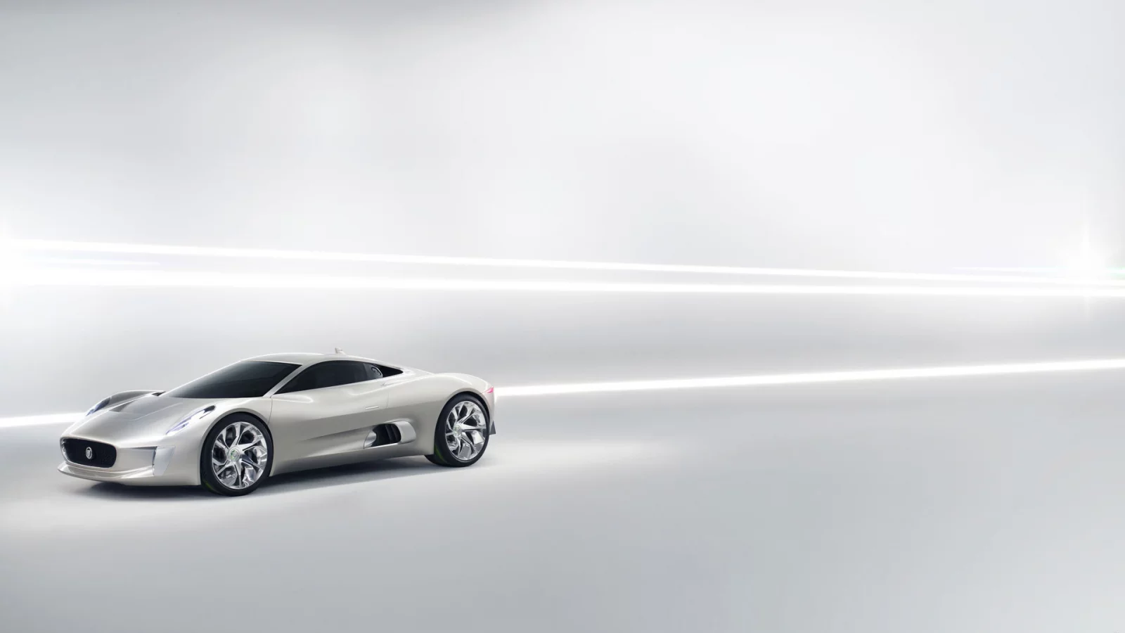 белый, jaguar, c-xf
