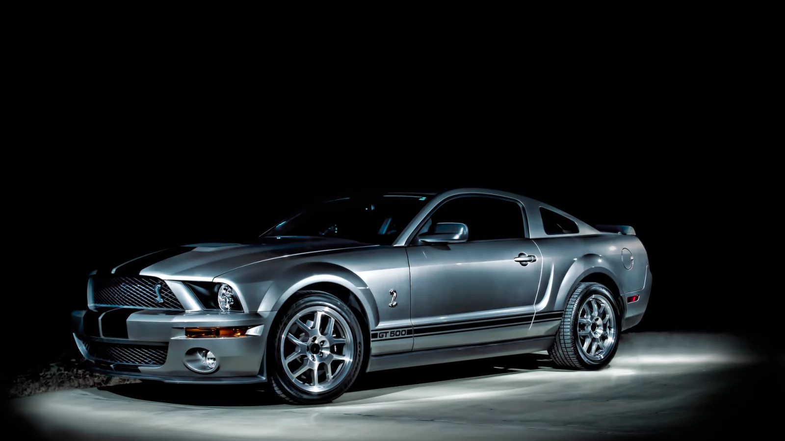 ночь, ford, mustanggt