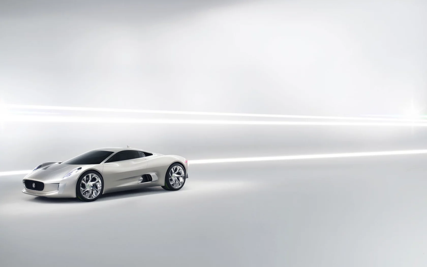 белый, jaguar, c-xf