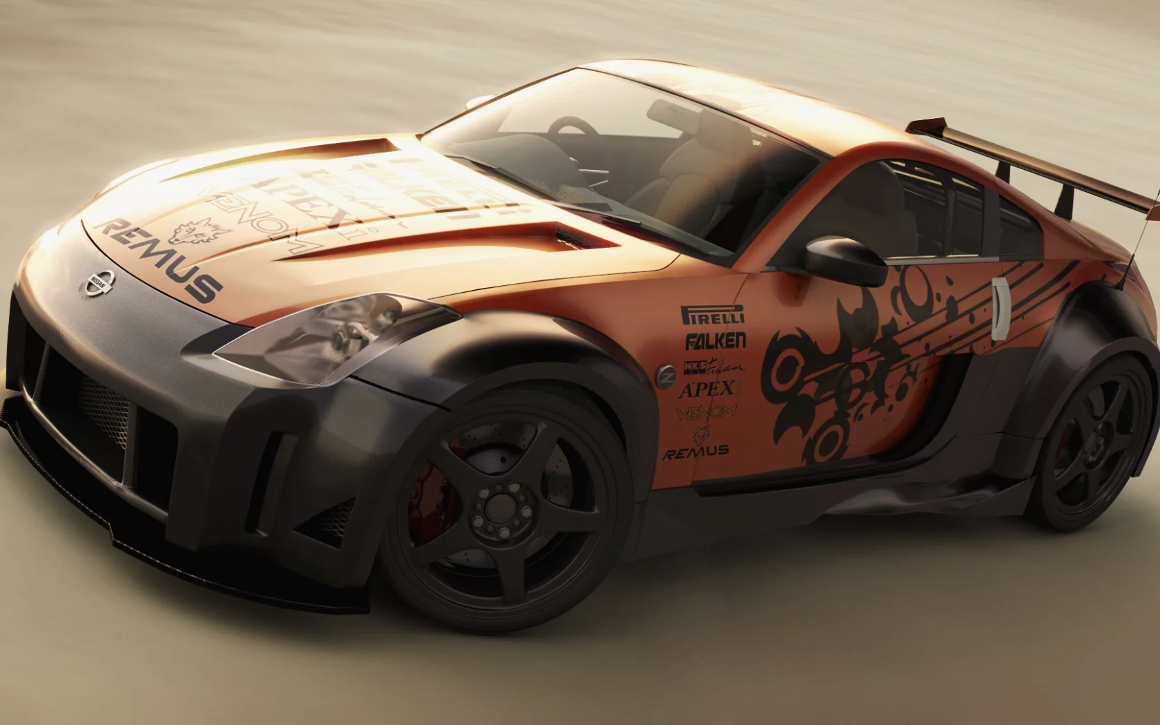 nissan, 350z, tuned