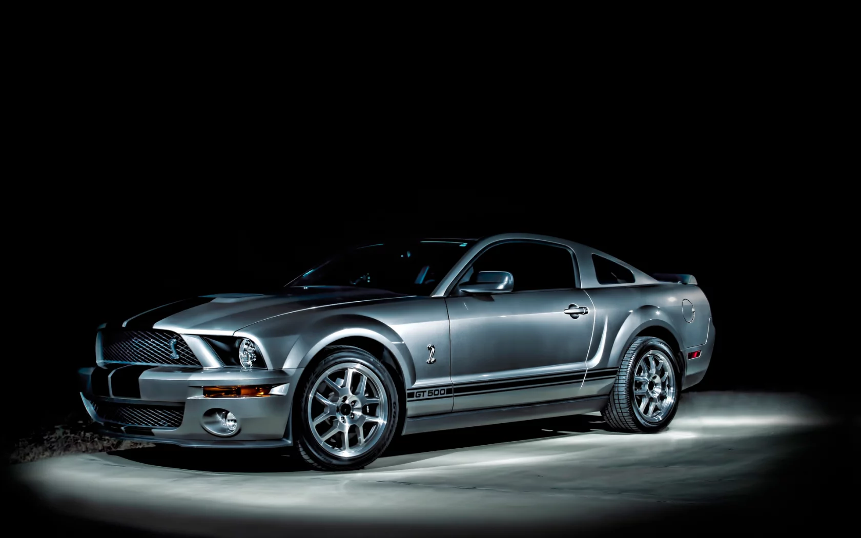 ночь, ford, mustanggt