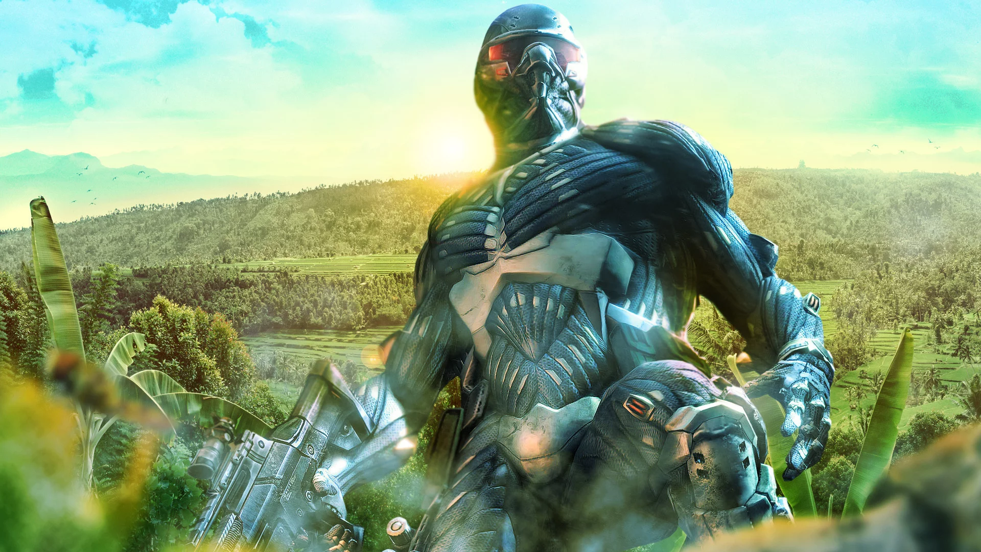 солдат, джунгли, crysis